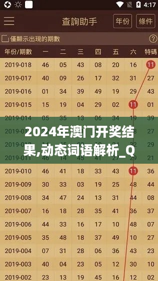 2024年澳门开奖结果,动态词语解析_QJT849.75beta外测版