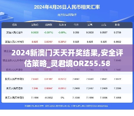 2024新澳门天天开奖结果,安全评估策略_灵君境ORZ55.58