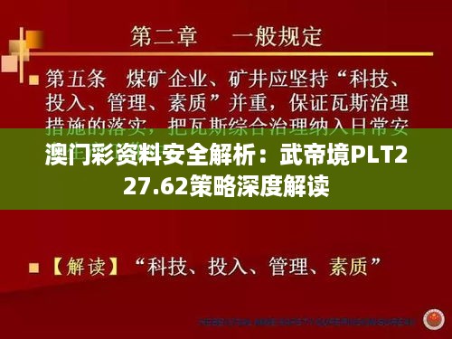 澳门彩资料安全解析：武帝境PLT227.62策略深度解读