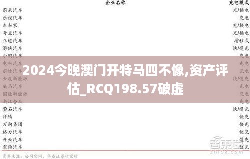 2024今晚澳门开特马四不像,资产评估_RCQ198.57破虚