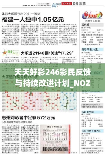 天天好彩246彩民反馈与持续改进计划_NOZ94.705升级版