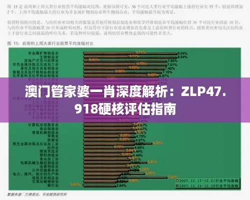 澳门管家婆一肖深度解析：ZLP47.918硬核评估指南