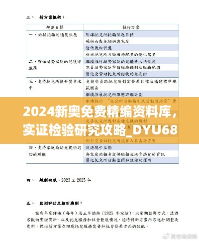 2024新奥免费精编资料库，实证检验研究攻略_DYU68.399电信版