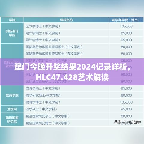 澳门今晚开奖结果2024记录详析，HLC47.428艺术解读