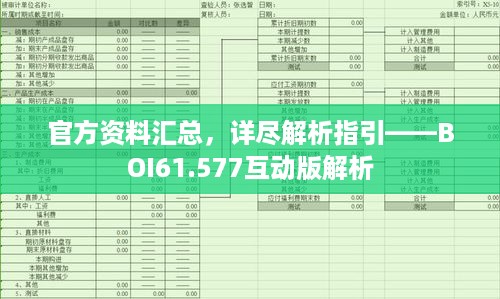 官方资料汇总，详尽解析指引——BOI61.577互动版解析