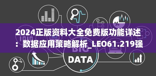 2024正版资料大全免费版功能详述：数据应用策略解析_LEO61.219强劲升级