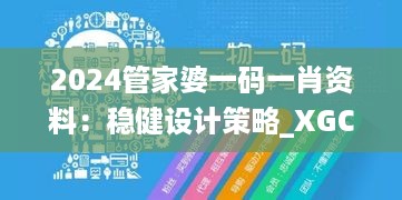 2024管家婆一码一肖资料：稳健设计策略_XGC22.543极致版