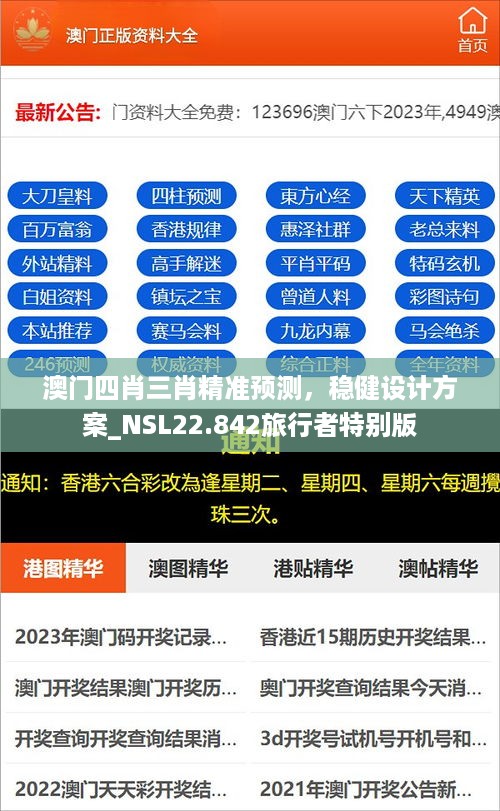 澳门四肖三肖精准预测，稳健设计方案_NSL22.842旅行者特别版