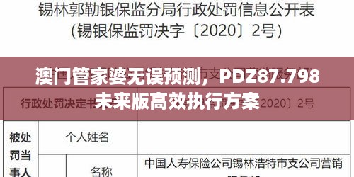 澳门管家婆无误预测，PDZ87.798未来版高效执行方案