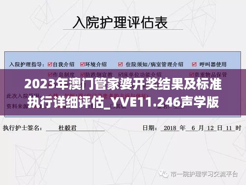 2023年澳门管家婆开奖结果及标准执行详细评估_YVE11.246声学版