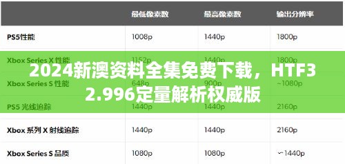 2024新澳资料全集免费下载，HTF32.996定量解析权威版