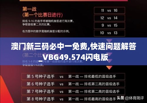 澳门新三码必中一免费,快速问题解答_VBG49.574闪电版