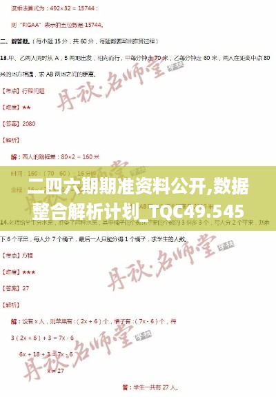 二四六期期准资料公开,数据整合解析计划_TQC49.545专属版