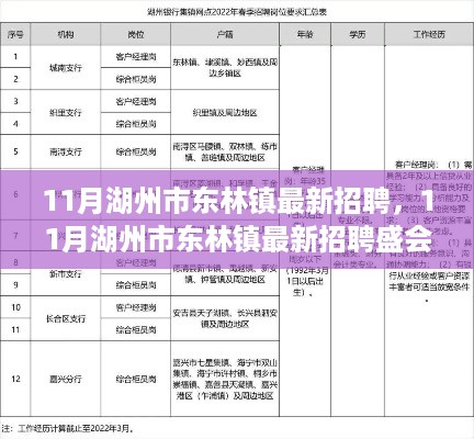 湖州市东林镇11月最新招聘盛会，职业发展的理想选择地