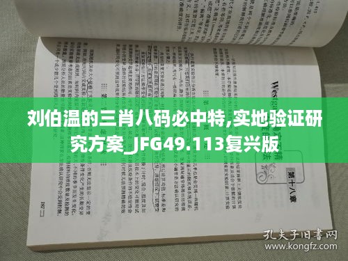 刘伯温的三肖八码必中特,实地验证研究方案_JFG49.113复兴版