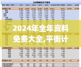 2024年全年资料免费大全,平衡计划息法策略_LLO49.956安全版