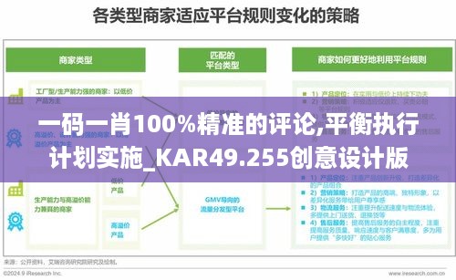 一码一肖100%精准的评论,平衡执行计划实施_KAR49.255创意设计版