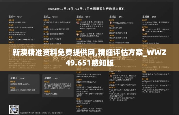 新澳精准资料免费提供网,精细评估方案_WWZ49.651感知版