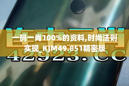 一码一肖100%的资料,时尚法则实现_KJM49.851精密版