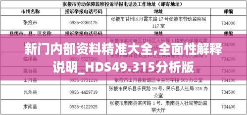 新门内部资料精准大全,全面性解释说明_HDS49.315分析版