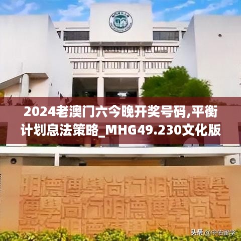 2024老澳门六今晚开奖号码,平衡计划息法策略_MHG49.230文化版