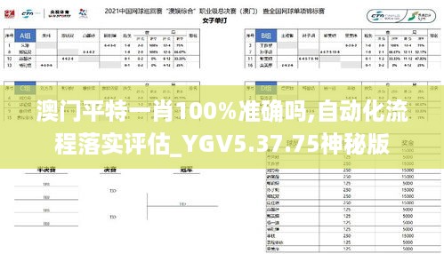 澳门平特一肖100%准确吗,自动化流程落实评估_YGV5.37.75神秘版