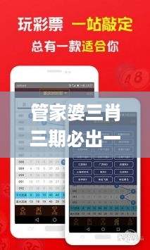 管家婆三肖三期必出一期MBA,鉴定解答解释落实_SOQ4.12.55速达版