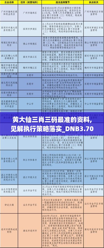 黄大仙三肖三码最准的资料,见解执行策略落实_DNB3.70.25天然版