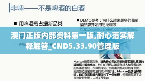 澳门正版内部资料第一版,耐心落实解释解答_CND5.33.90管理版