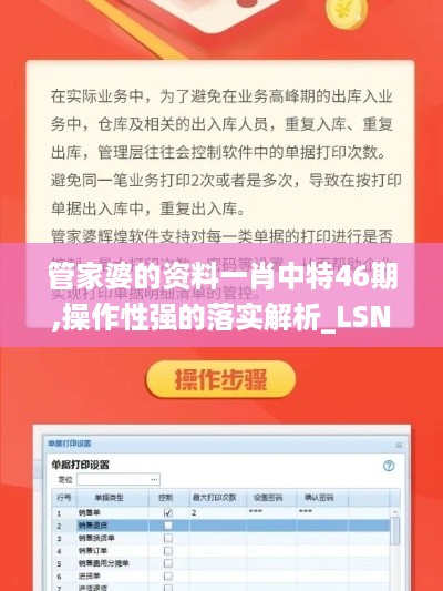 管家婆的资料一肖中特46期,操作性强的落实解析_LSN8.80.79改进版