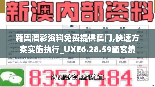 新奥澳彩资料免费提供澳门,快速方案实施执行_UXE6.28.59通玄境