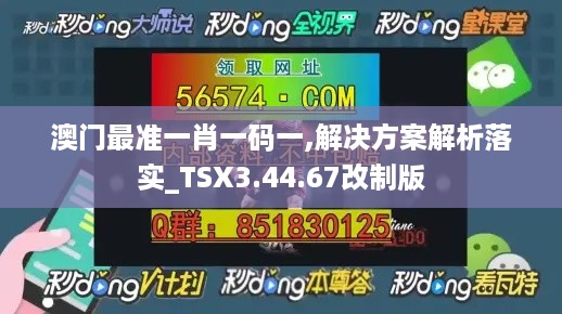 澳门最准一肖一码一,解决方案解析落实_TSX3.44.67改制版