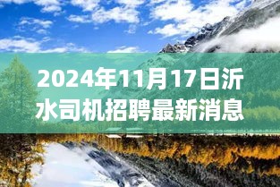 沂水美景呼唤专业司机，启程寻找内心的宁静与自由之路（最新招聘消息）