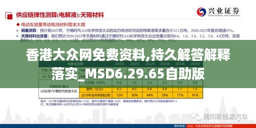 香港大众网免费资料,持久解答解释落实_MSD6.29.65自助版