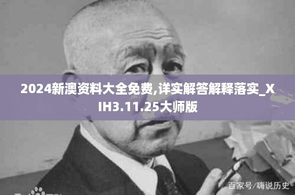 2024新澳资料大全免费,详实解答解释落实_XIH3.11.25大师版