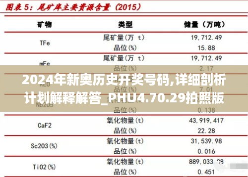 2024年新奥历史开奖号码,详细剖析计划解释解答_PHU4.70.29拍照版