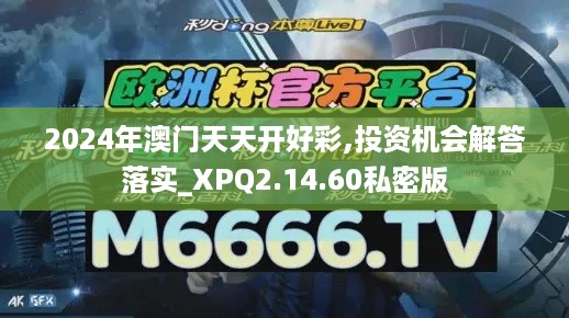 2024年澳门天天开好彩,投资机会解答落实_XPQ2.14.60私密版