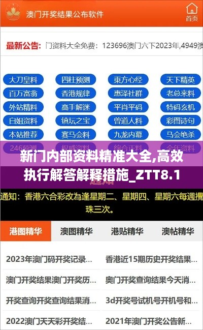 新门内部资料精准大全,高效执行解答解释措施_ZTT8.16.87晴朗版