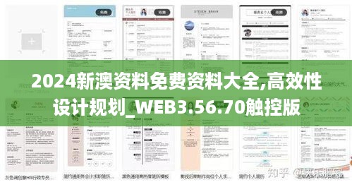 2024新澳资料免费资料大全,高效性设计规划_WEB3.56.70触控版