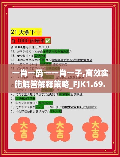 一肖一码一一肖一子,高效实施解答解释策略_FJK1.69.35预测版