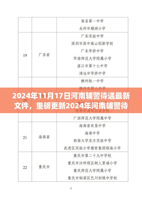 重磅更新，2024年河南辅警待遇最新文件解析与热议