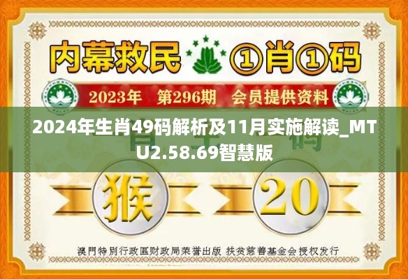 2024年生肖49码解析及11月实施解读_MTU2.58.69智慧版