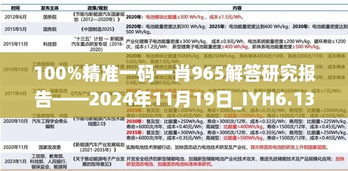 100%精准一码一肖965解答研究报告——2024年11月19日_IYH6.13.89版