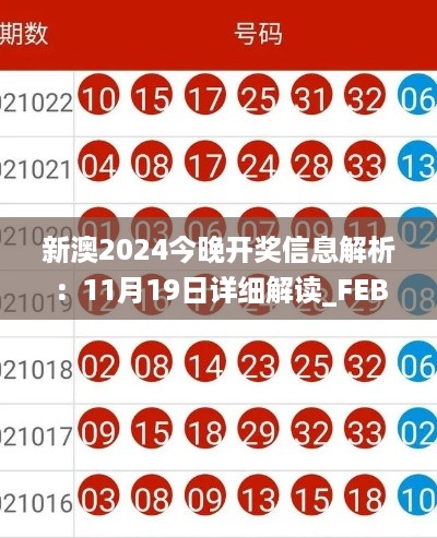 新澳2024今晚开奖信息解析：11月19日详细解读_FEB1.54.68自在版