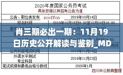 肖三期必出一期：11月19日历史公开解读与鉴别_MDE5.46.28日常版