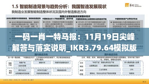 一码一肖一特马报：11月19日尖峰解答与落实说明_IKR3.79.64模拟版