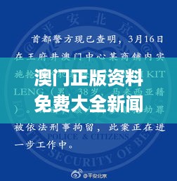 澳门正版资料免费大全新闻：深入剖析违法犯罪及11月19日运营模式_FBE7.74.64目击版