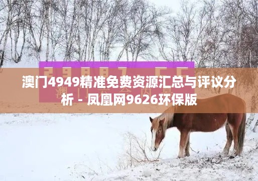 澳门4949精准免费资源汇总与评议分析 - 凤凰网9626环保版