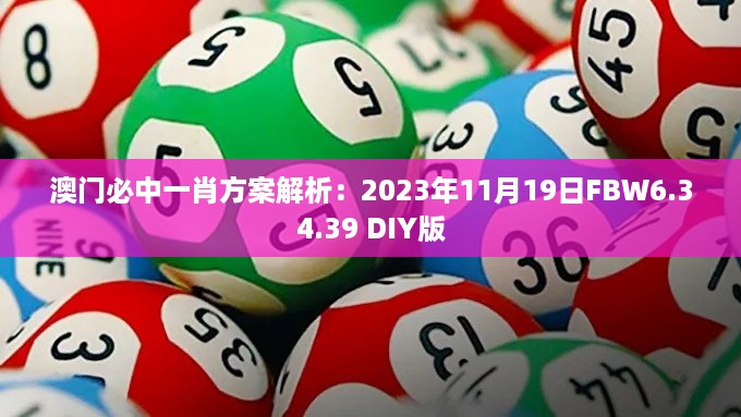 澳门必中一肖方案解析：2023年11月19日FBW6.34.39 DIY版