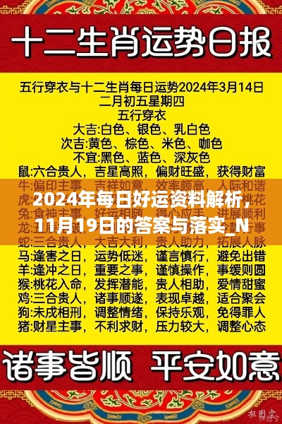 2024年每日好运资料解析，11月19日的答案与落实_NDN4.14.28揭秘版